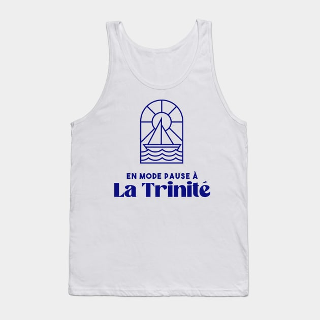 La Trinité sur mer in pause mode - Brittany Morbihan 56 BZH Sea Tank Top by Tanguy44